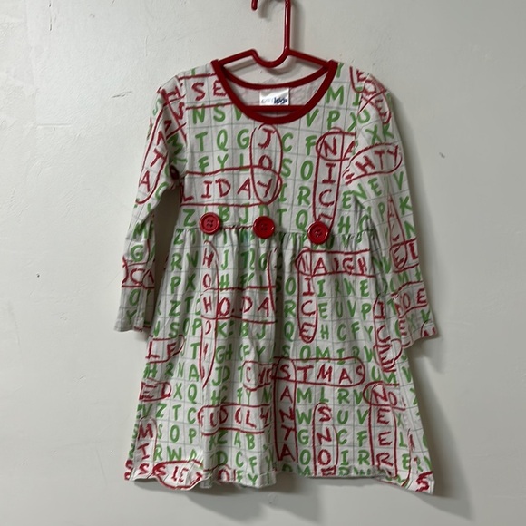 CWD Other - Alphabet Print Kids Casual Dress vintage 90’s  - Red & White
